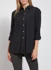 Lyssé Camper Sporty Button Down In Black