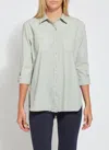 Lyssé Camper Sporty Button Down In Gray