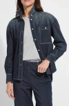 Lyssé Lysse Cassidy Denim Shacket In Purple