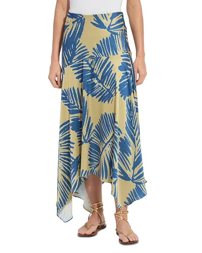 Lyssé Catriona Handkerchief Hem Skirt In Green