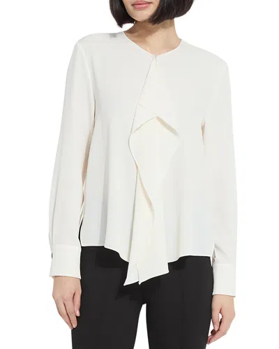 Lyssé Lysse Celeste Flounced Blouse In Neutral