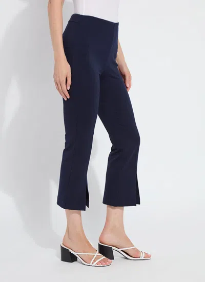 Lyssé Chantae Split Ankle Kick Flare (24" Inseam) In Blue