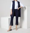 Lyssé Chantae Split Ankle Kick Flare Jeans In True Navy