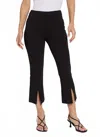 Lyssé Chantae Split Ankle Kick Flare Pants In Black In Black