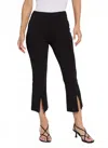 Lyssé Chantae Split Ankle Kick Flare Pants In Black In Black