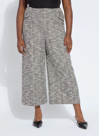Lyssé Charlotte Ankle St Tweed Palazzo Curvy In Gray
