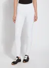 Lyssé Cotton Stretch Cropped Leggings In White