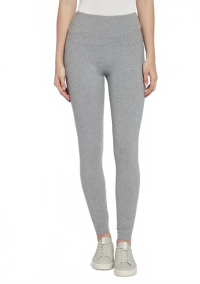 Lyssé Classic Cotton Legging In Grey Melange In Gray