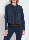 Lyssé Classic Denim Jacket Curvy In Blue
