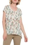 Lyssé Printed Classic Tee In Abstractstreaks