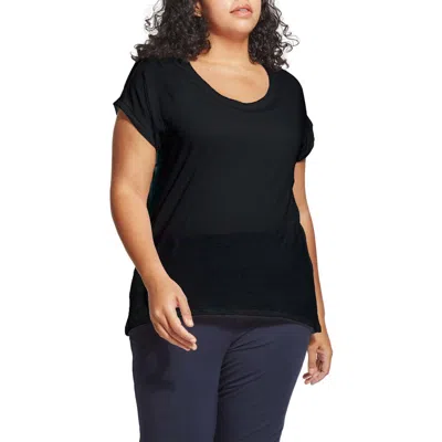 Lyssé Lysse Classic Scoop Neck T-shirt In Black