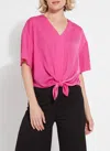 Lyssé Cleo Tie Up Top In Multi