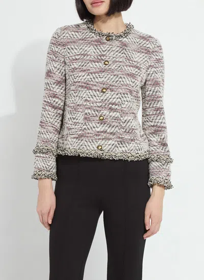 Lyssé Cleo Tweed Jacket In Willow Weave Tweed