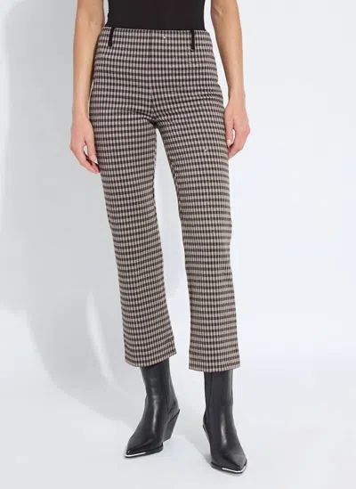 Lyssé Colleen Ankle Pant In Metallic In Brown