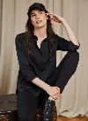 Lyssé Connie Button Down In Black