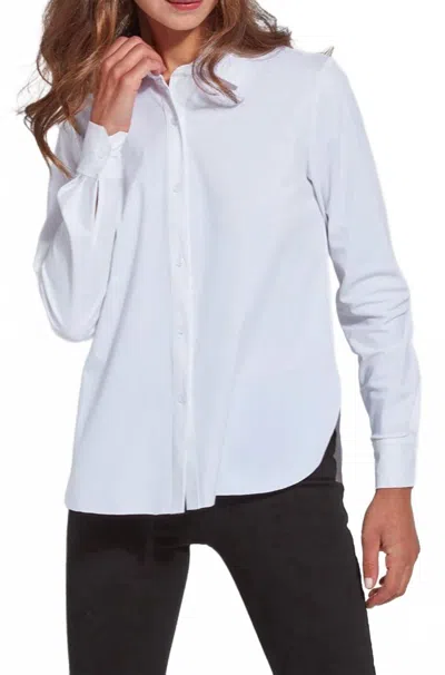 Lyssé Connie Button Down Shirt In White