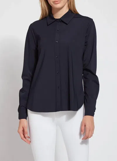 Lyssé Lysse Connie Slim Button Down In Blue