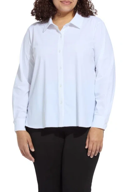 Lyssé Lysse Connie Slim Fit Button-up Shirt In White
