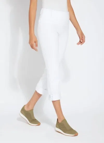 Lyssé Cooling Crop Boyfriend Denim In White