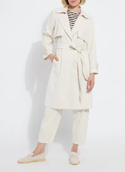 Lyssé Cordelia Cotton Trench Coat In Brown