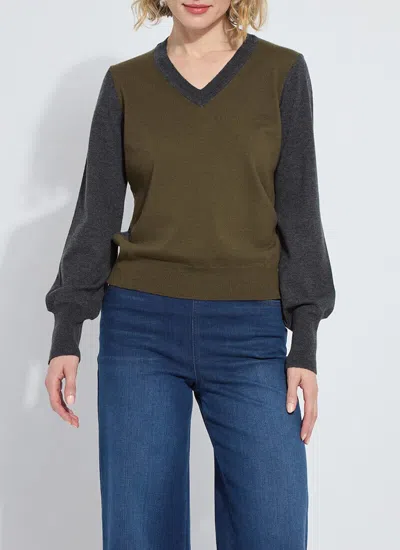 Lyssé Corinne Washable 100% Merino Wool V-neck Sweater