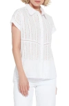 Lyssé Cornet Cotton Eyelet Top In White