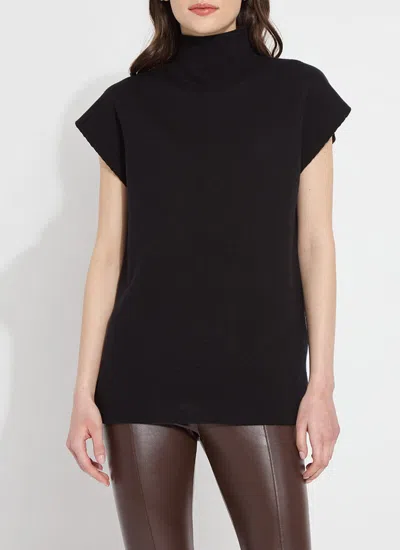 Lyssé Cortado Knit Sweater Tunic In Black