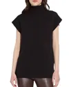 Lyssé Cortado Cap Sleeve Sweater In Black