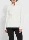 Lyssé Cozy Cable Alana Sweater In White