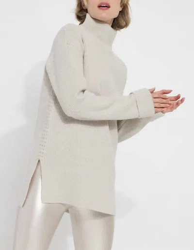 Lyssé Cozy Rib Pullover Sweater In Alabaster In White