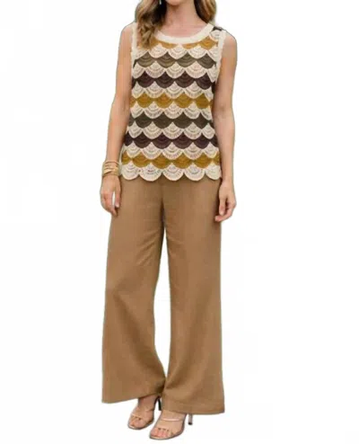 Lyssé Crochet Tank Top In Earth In Neutral