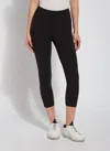 Lyssé Cropped Classic Cotton Legging (21.5" Inseam) In Black