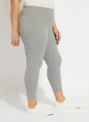 Lyssé Cropped Classic Cotton Legging (plus Size, 21.5" Inseam) In Gray