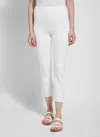 Lyssé Cropped Kick Flare (24" Inseam) In White