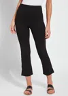 Lyssé Cropped Kick Flare Leggings In Black In Black