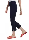 Lyssé Cropped Kick Flare Pant In Navy In Black