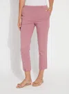 Lyssé Rosalie Crop Trouser In Mauve Haze In Multi