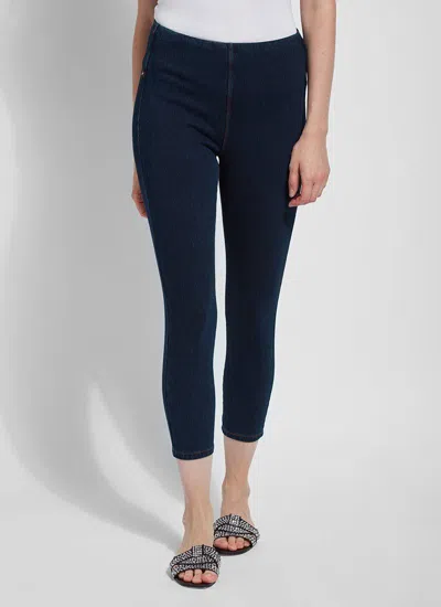 Lyssé Cropped Toothpick Denim (24.5" Inseam) In Purple