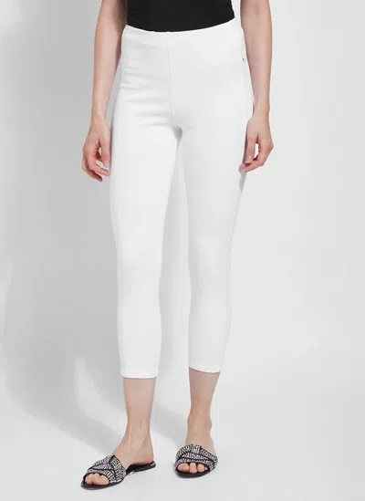Lyssé Cropped Toothpick Denim Jeans In Sugar In Multi
