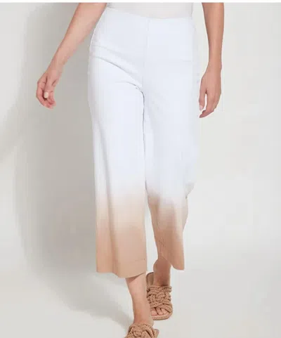 Lyssé Cropped Wide Leg Ombre Pants In Multi
