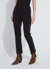 Lyssé Lysse Crystal Embellished Ankle Flare Pants In Black