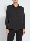 Lyssé Crystal Embellished Parker Shirt In Black
