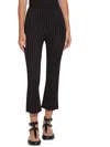 Lyssé D Womens Lightweight Ponte Cropped Flared Pants In Multi