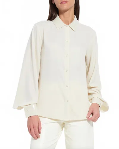 Lyssé Damari Sequin Embellished Shirt In Icing In Neutral