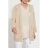Lyssé Lysse Dani Open Knit Cardigan Sweater In Neutral