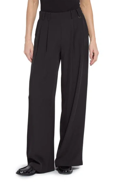 Lyssé Lysse Darcy Pleated Wide Leg Pants In Black