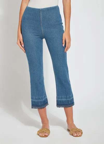 Lyssé Daria Gradient Hem Denim (24" Inseam) In Blue