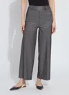 Lyssé Lysse Darlene Stripe High Waist Wide Leg Pants In Black