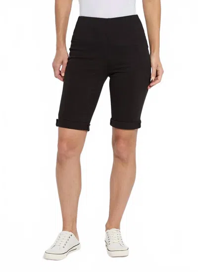 Lyssé Deb Denim Boyfriend Short In Black