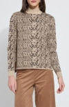 Lyssé Lysse Declan Mock Neck Jacquard Sweater